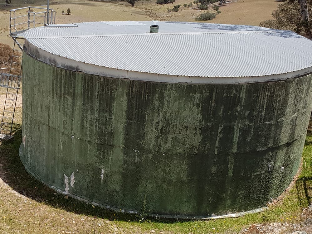 CSIRO Deep Tracking Station 320Kl Water Tank CSIRO 320kl Water Tank Clean