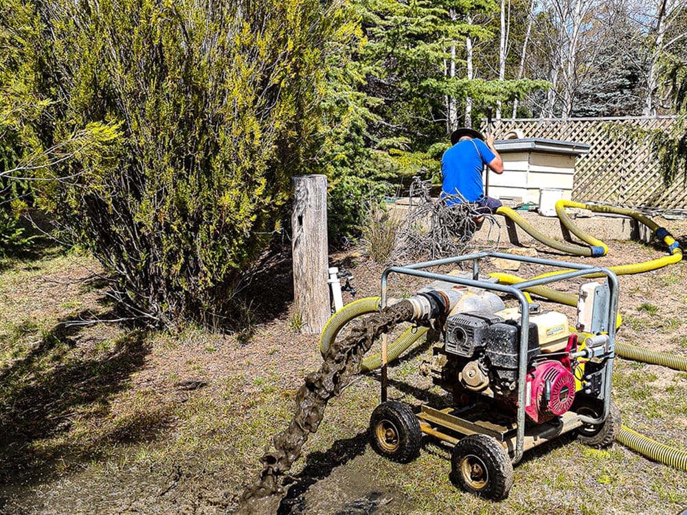 Dirty Water During Clean of Below Ground Concrete Water Tank